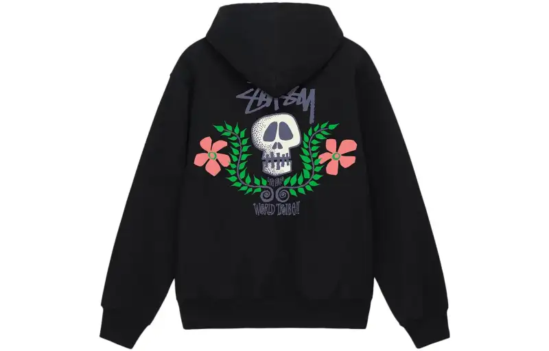 Stussy Skull Crest Zip Hoodie