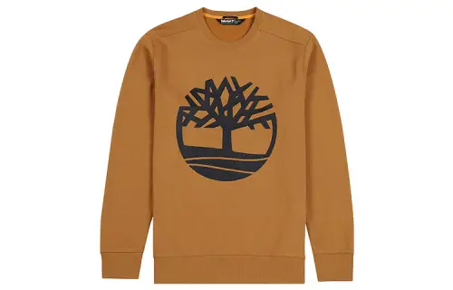 Timberland Sweatshirts Men's Wheat Crew Neck Moderate Regular
