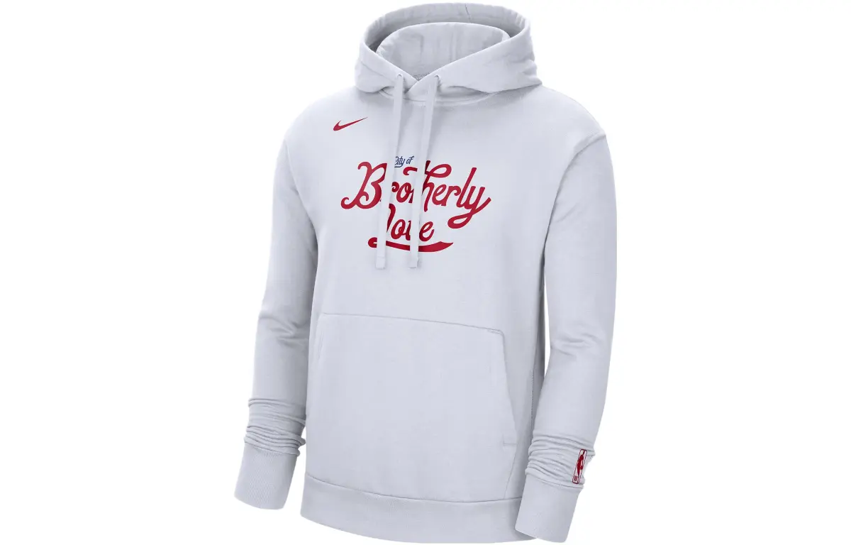 Nike Sweatshirts Men's White Hooded Moderate Regular