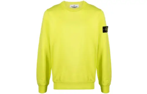 STONE ISLAND Junior Logo Patch Crewneck Sweatshirt