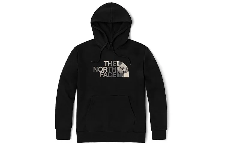 THE NORTH FACE Sweatshirts Unisex Black Hooded Moderate Straight Fit