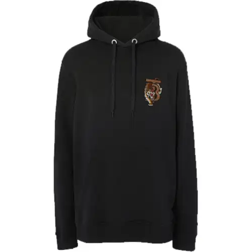 Burberry Tiger Graphic Cotton Hoodie