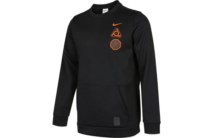 Nike Chinese New Year Sweatshirts Men's Black Crew Neck Moderate Regular
