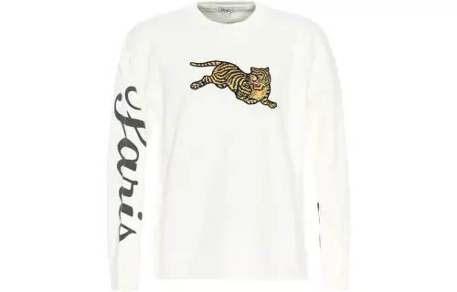 KENZO Sweatshirts Men's Beige Crew Neck Moderate Other