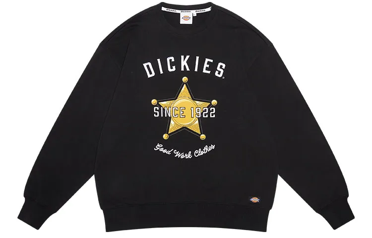 Dickies Sweatshirts Unisex Black Crew Neck Moderate Heavyweight