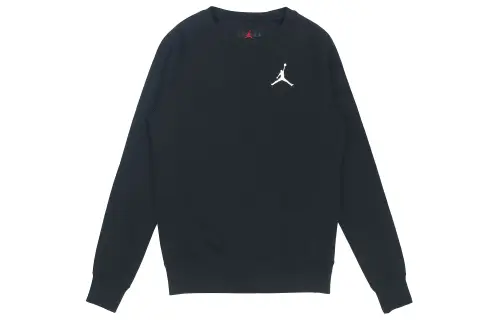 Jordan Sweatshirts Men's Black Crew Neck Moderate Regular