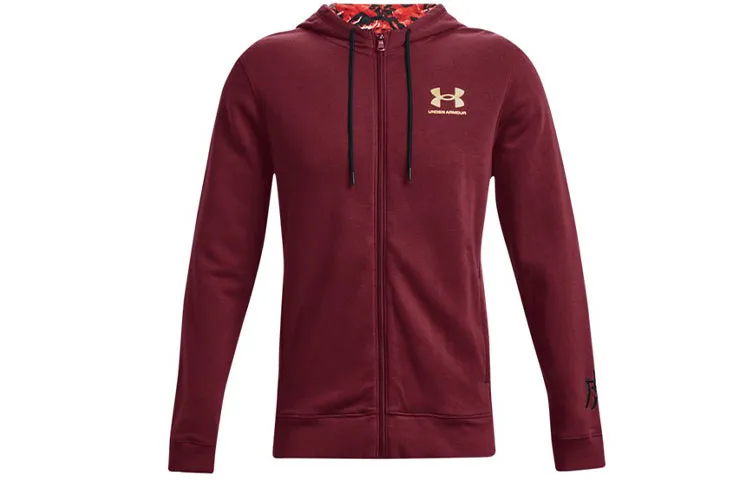 Under Armour Rival Thermal Zippers Thickened And Fleece Lined Sweatshirt Men's Red