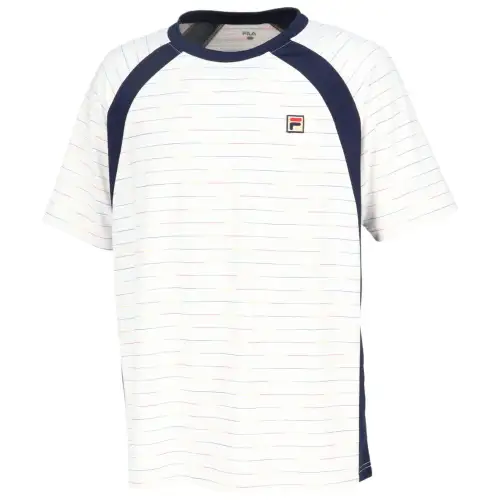 FILA T Shirts Men's White Crew Neck