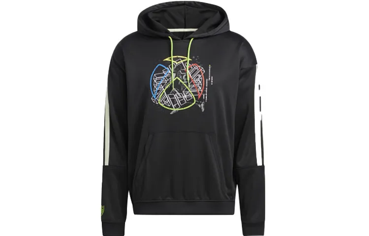 Adidas Sweatshirts Men's Black Hooded Moderate Other