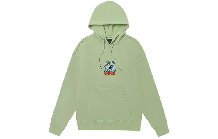 Vans OVERSIZE Sweatshirts Unisex Green Hooded (Non-detachable) Moderate