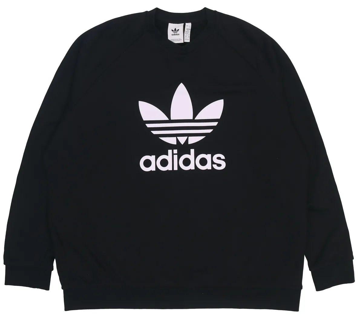Adidas Originals Trefoil-print crew neck sweatshirt