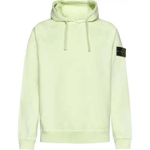 STONE ISLAND Sweatshirts Men's Light Green Hooded Moderate Other