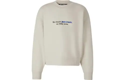 PALM ANGELS Logo Detailed Crewneck Sweatshirt