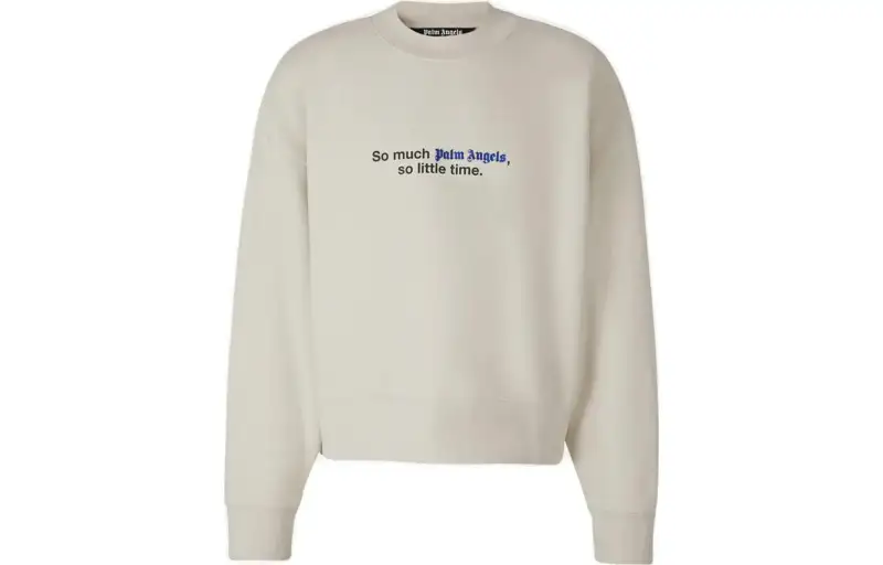 PALM ANGELS Logo Detailed Crewneck Sweatshirt
