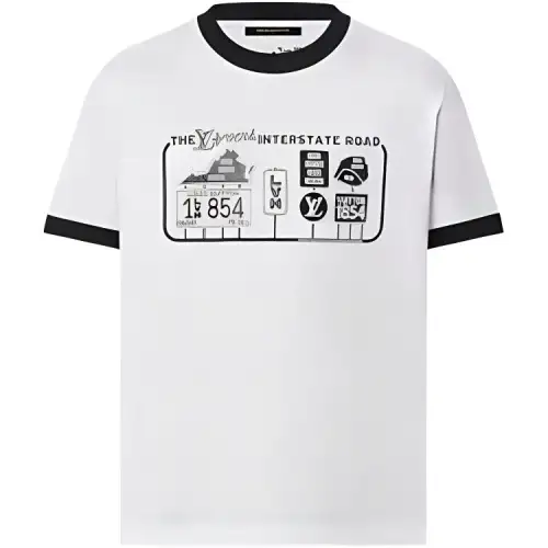 LOUIS VUITTON Embellished Cotton T Shirt