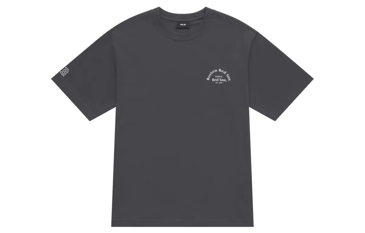 MLB Boston Red Sox Basic Collection SS25 T Shirt Unisex Charcoal Gray