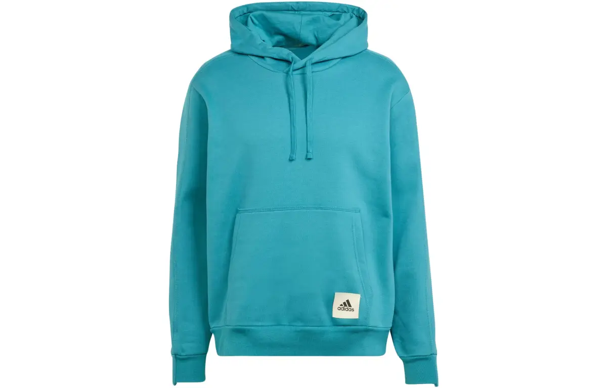 Adidas Lounge Sweatshirts Men's Arctic Blue Hooded Moderate Regular