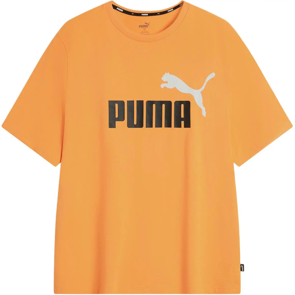 PUMA T-Shirts Unisex Orange Crew Neck Moderate