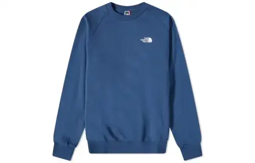 THE NORTH FACE Sweatshirts Men's Sky Blue Crew Neck Moderate Regular