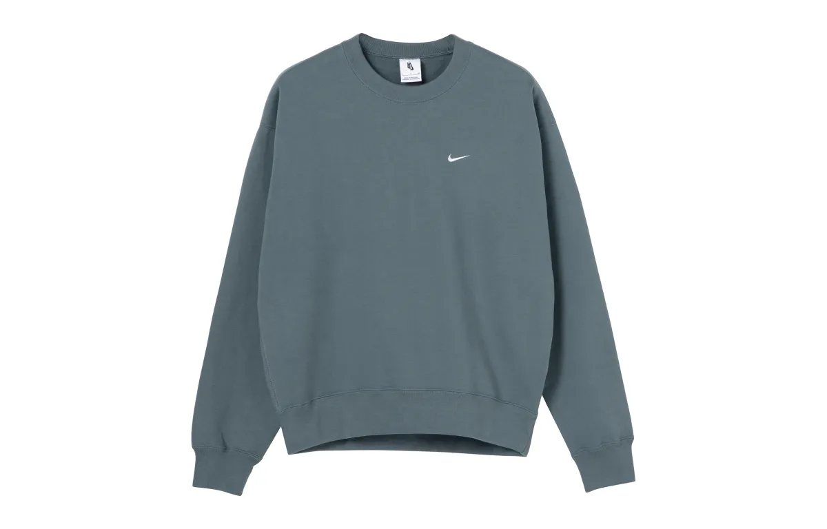 Nike Sweatshirts Men's Dark Green Crew Neck Moderate Straight Fit