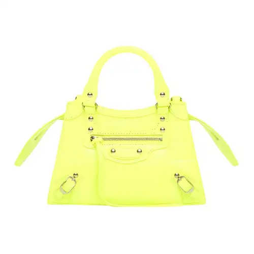 Balenciaga Neo Classic Cow Leather Handbag Mini Women's Yellow
