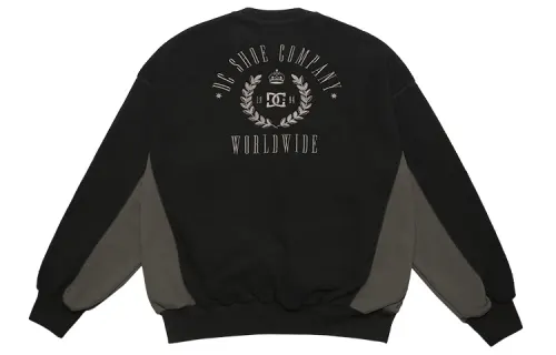 DCSHOES Sweatshirts Unisex Black Crew Neck Moderate Regular