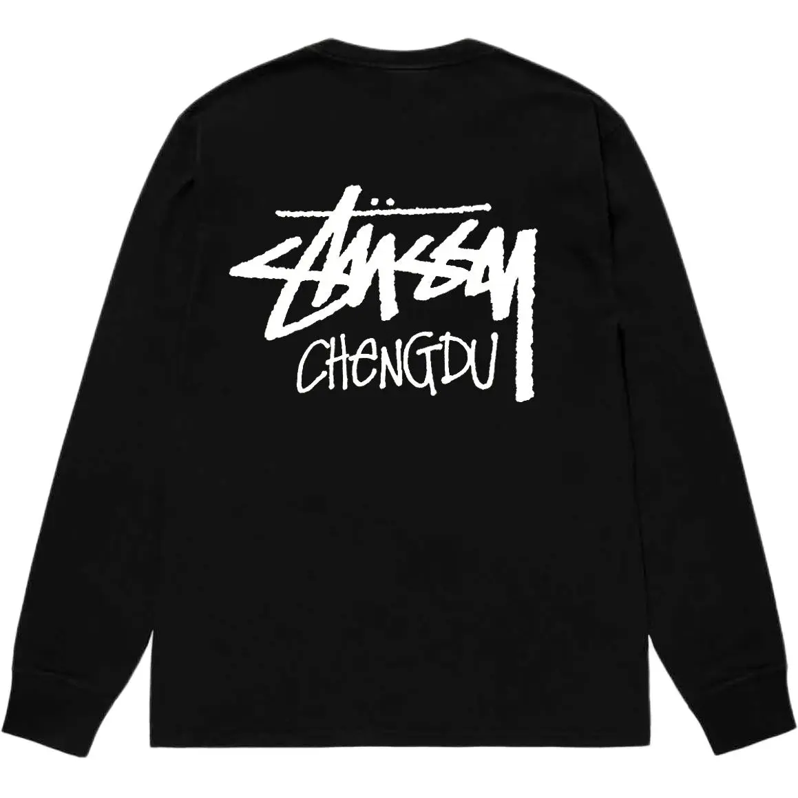 Stussy round-neck long-sleeve top