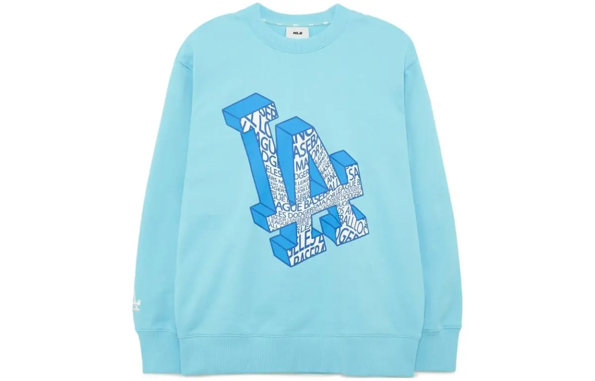 MLB Illusion Sweatshirts Unisex Blue Crew Neck Moderate