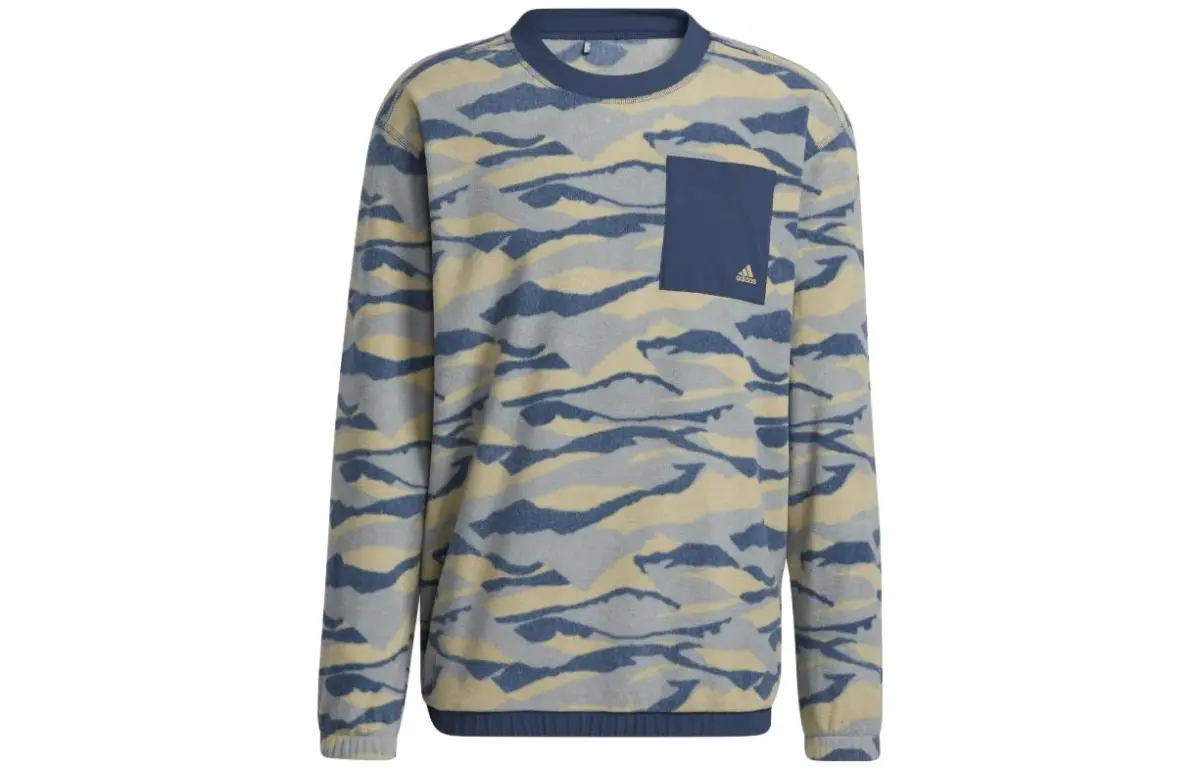 Adidas Sweatshirts Men's Multicolor Crew Neck Moderate Regular