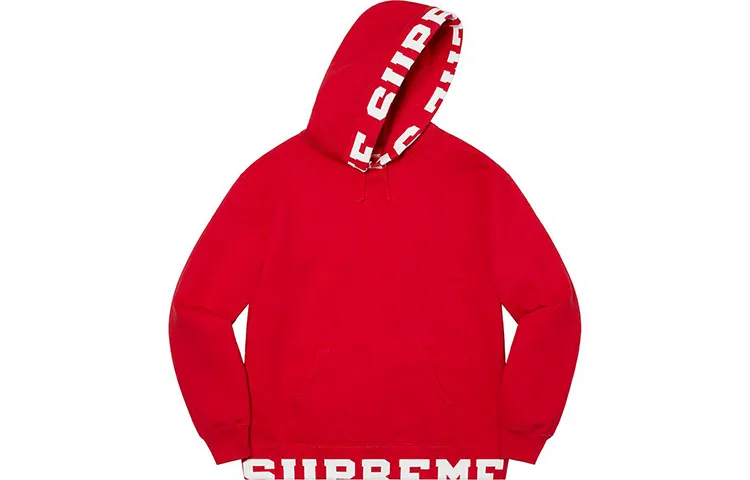 Supreme Cropped Logos Hooded Sweatshirt