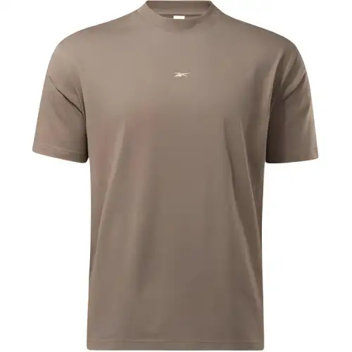 Reebok T Shirts Unisex Brown Crew Neck Moderate Straight Fit