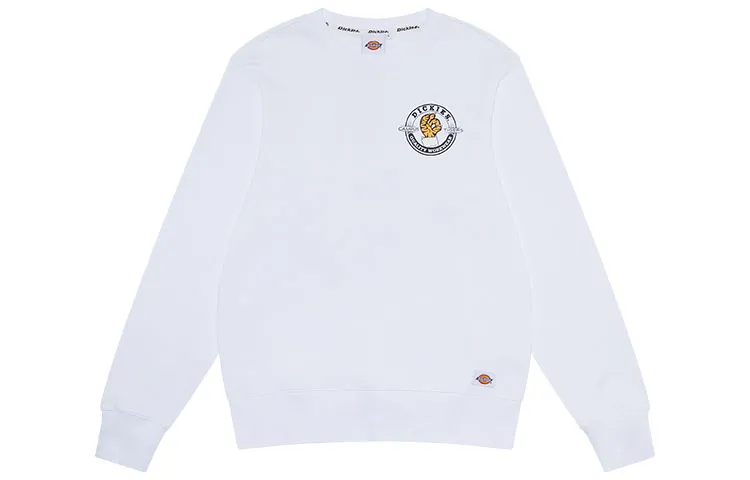 Dickies Sweatshirts Unisex White Crew Neck Moderate Regular