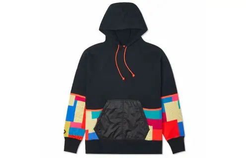 Converse Sweatshirts Unisex Black Hooded Moderate Regular