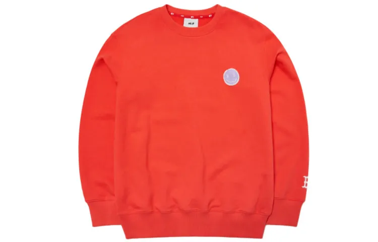 MLB Boston Red Sox Sweatshirts Unisex Red Crew Neck Moderate Regular