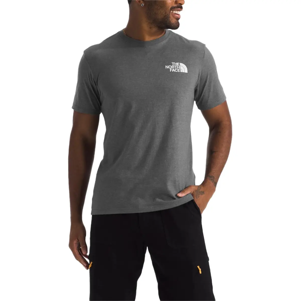 THE NORTH FACE Men's Short Sleeve TNF Mountain Moon Tee T Shirt Men's Gray