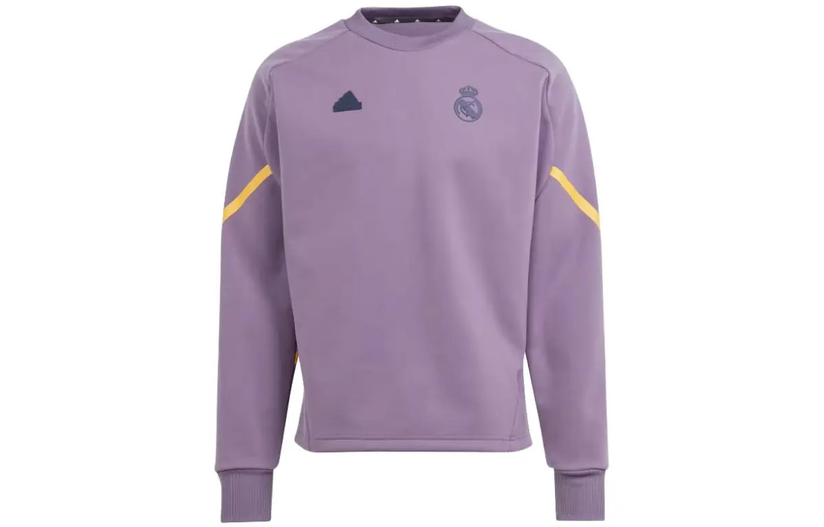 Adidas Real Madrid Designed For Gameday Crew Sweatshirt Men's Purple