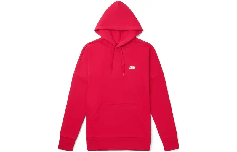Vans Sweatshirts Unisex Red Hooded Moderate Regular