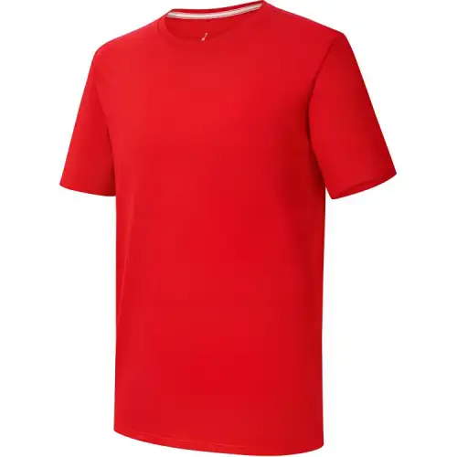 Jordan T Shirts Men's Red Crew Neck Moderate
