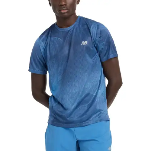New Balance Athletics Printed T Shirt 1 T Shirt Men's Blue