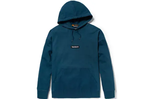 Timberland Sweatshirts Men's Medium Blue Hooded Moderate Regular