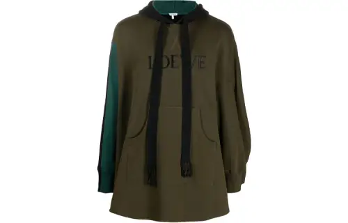 LOEWE Sweatshirts Men's Army Green Hooded Moderate Other