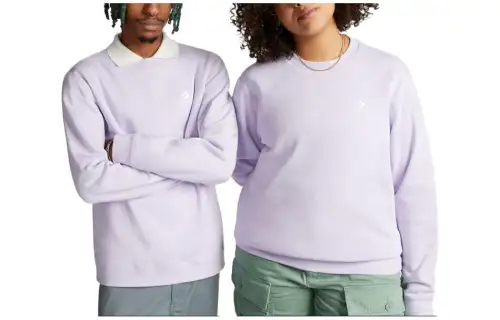 Converse Sweatshirts Unisex Light Purple Crew Neck Moderate Regular