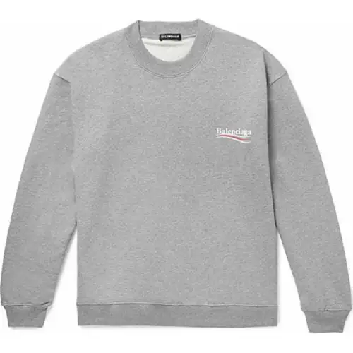 Balenciaga Sweatshirt Loose Fit Men's Gray