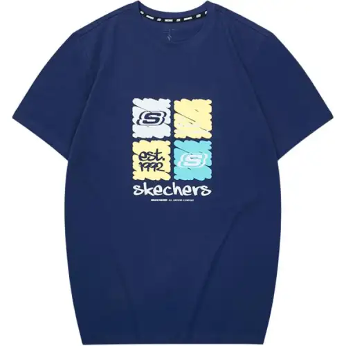 Skechers T Shirt Unisex Medieval Blue