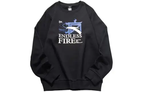 ANTA Sweatshirts Men's Black Crew Neck Moderate
