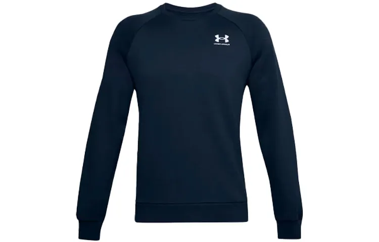 Under Armour Rival Sweatshirts Men's Blue Crew Neck Moderate Regular