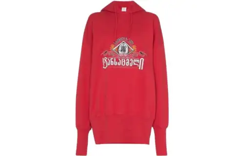 Vetements embroidered hoodie