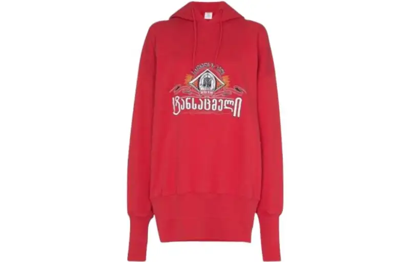 Vetements embroidered hoodie