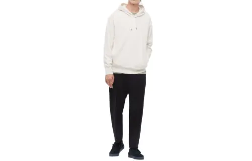UNIQLO Sweatshirts Unisex Ivory Hooded Moderate Regular