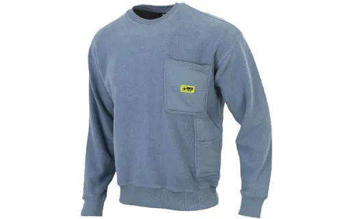 Converse Sweatshirts Men's Blue Crew Neck Moderate Regular